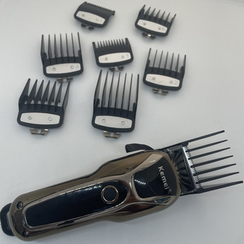 Hair Clipper Limit Comb Guide Προσάρτημα Μέγεθος Barber Replacement 1.5/3/4.5/6/10/13/19/25/mm 8τμχ Σετ Για Kemei KM-1990 PG1990