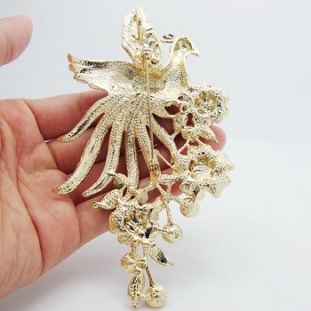 Υψηλής ποιότητας Πολύχρωμο Ζιργκόν Peacock Pin Brooch Fashion Charm Γυναικεία κοσμήματα για πάρτι δεξιώσεων