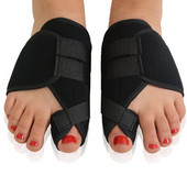 Black Bunion Corrector Medical Device Hallux Valgus lábápoló lábujjleválasztó hüvelykujj Valgus Protector sínkorrekciós lábeszköz