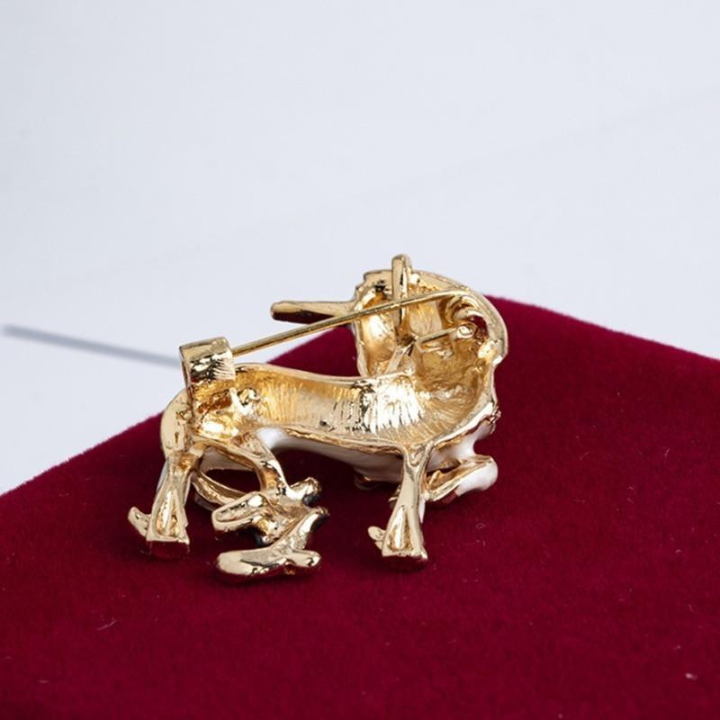 Λεπτή λευκή καρφίτσα μονόκερος για άντρες Γυναικεία Κοστούμια κοσμήματα επετείου