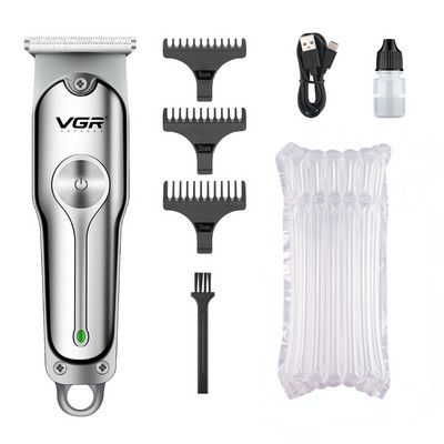 VGR Hajvágó Professzionális Hajvágó Újratölthető Hajvágó Gép T-Blade Akkus Hordozható Férfi V-071