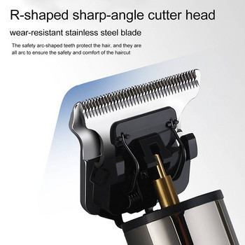 Ηλεκτρικό Ασύρματο μηχάνημα κοπής μαλλιών USB Επαναφορτιζόμενη κουρευτική μηχανή ξυριστικής μηχανής για άνδρες Barber Professional κουρευτική για γένια