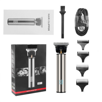 Elektriline juhtmeta juukselõikusmasin USB-taaslaetav juukselõikuri pardel meestele juuksuri professionaalne habemelõikur