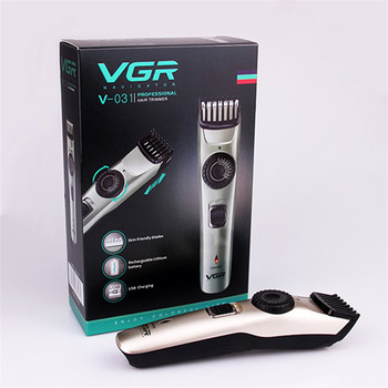 VGR Electric Electric 1-20mm Adjustable Beard Trimmer for Men Professional Rechargeable Hair Clipper Edge Hair cutting machine ​Lithium
