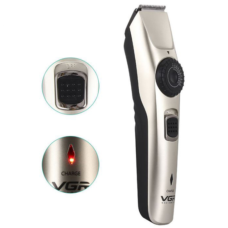 VGR Electric Electric 1-20mm Adjustable Beard Trimmer for Men Professional Rechargeable Hair Clipper Edge Hair cutting machine ​Lithium