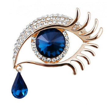 Εκλεκτό κρύσταλλο ζιργκόν Eye of Horus καρφίτσα καρφίτσα για άνδρες Γυναικεία vintage ευέλικτο δώρο κοσμημάτων καρφίτσας
