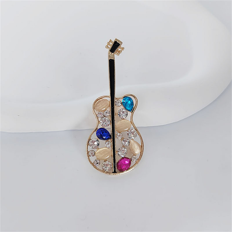 Crystal Creative Guitar Pross Naistele ja Meestele Riietusnõel Luksuslik Õõnes Korsage Opaalkivist Prossid Aksessuaarid