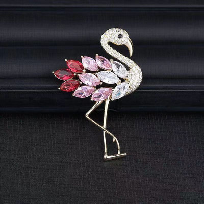 Μόδα Pretty Flamingo Bird καρφίτσες για γυναίκες Καρφίτσες Unisex Αξεσουάρ φορέματος για ζώα για πάρτι Κοσμήματα πολυτελή δώρα