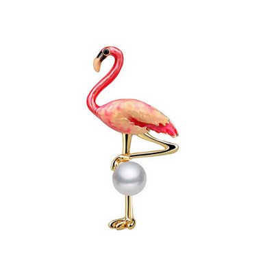 Μόδα Pretty Flamingo Bird καρφίτσες για γυναίκες Καρφίτσες Unisex Αξεσουάρ φορέματος για ζώα για πάρτι Κοσμήματα πολυτελή δώρα