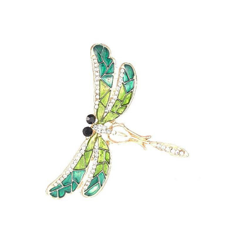 Uustulnukad Naiste moekas bijoux ülikond särk Kleit Kristall Pross Putukate Dragonfly Prossid Pins Naistele Ehted Kpop