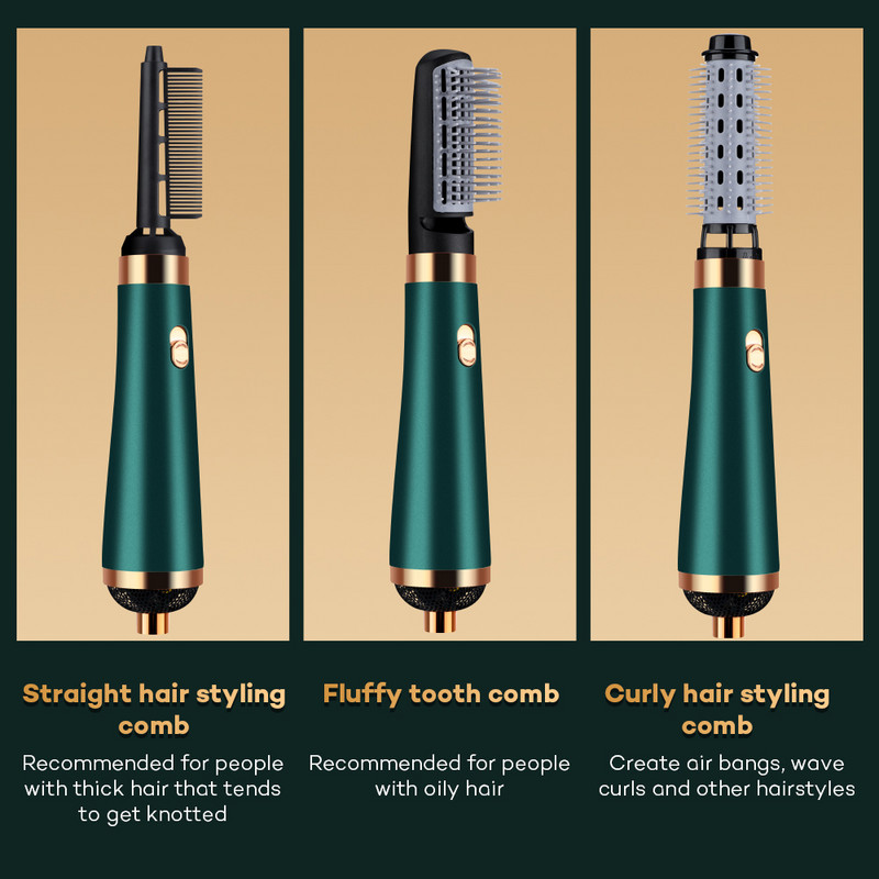 ΝΕΑ Πιστολάκι για μπούκλες με ζεστό αέρα για μπούκλες για τα μαλλιά Πιστολάκι Ιονική βούρτσα για ίσιωμα μαλλιών Γρήγορο στέγνωμα Σίδερο για μπούκλες για μπούκλες