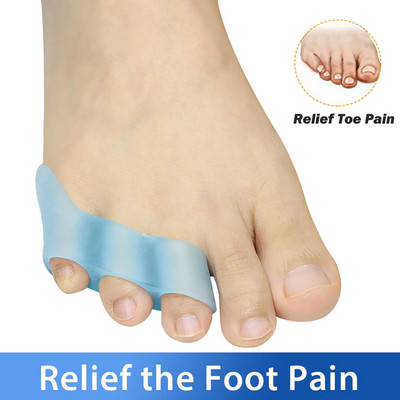 Pexmen 2/4/10Pcs s tri rupice Separator za male nožne prste Korektor za čukljeve Ublažavanje bolova Zaštitnik za odvajanje malog prsta Odstojnik za njegu stopala