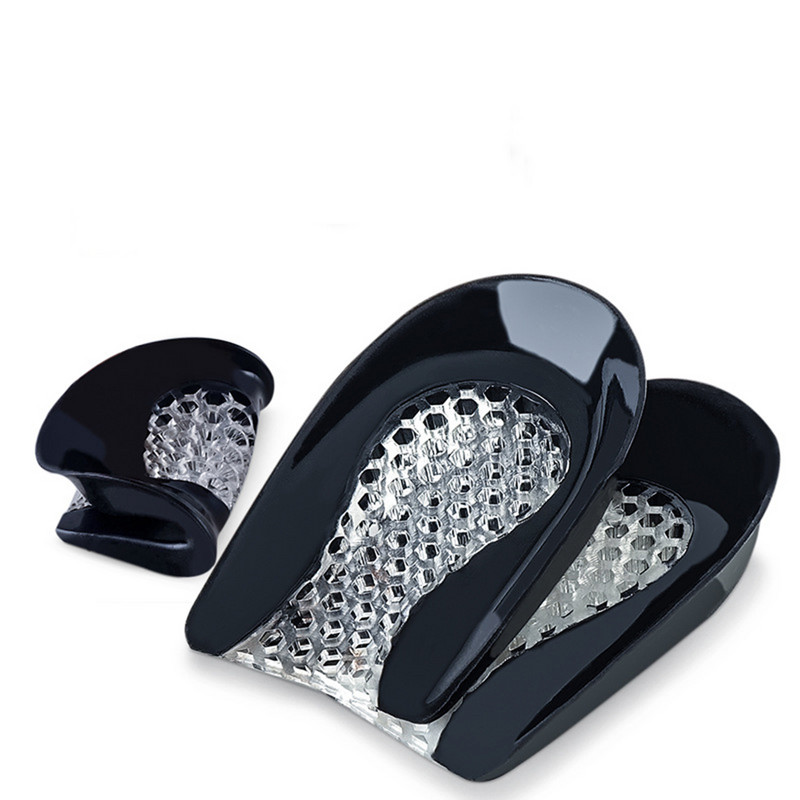 1 paar silikoongeelist kannapadjakest põrutuste amortiseerimiseks plantaarfastsiidi valu leevendamiseks jalahoolduseks sisetalla kõrgust suurendav Cup Cush