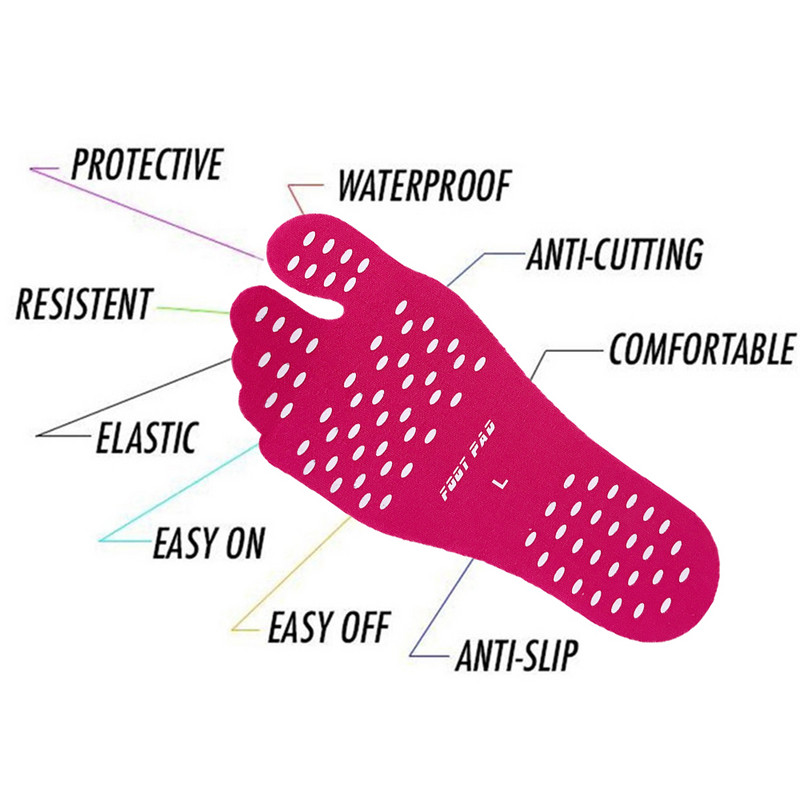 Rannas ujumisbasseini kleepuv libisemisvastane nähtamatud jalapadjad isolatsioonikaitse Matid Barefoot Stick Sisetallad Tallapadjad Kleebised Kingad