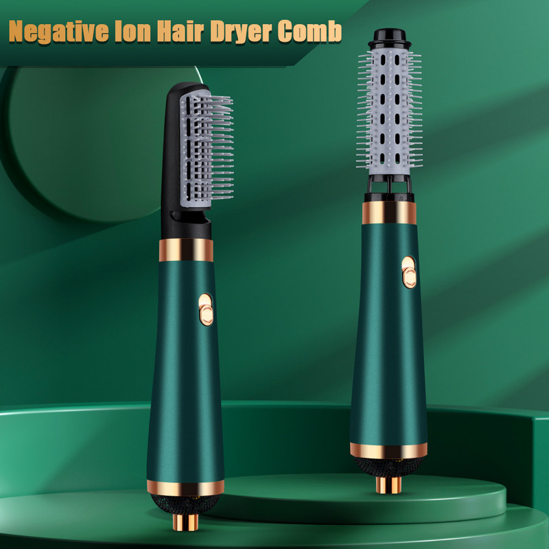3 U 1 Sušilo za kosu Četka s vrućim zrakom 1200 W Uvijač za kosu Ispravljač Češalj Kovrče Alati za oblikovanje kose u jednom koraku Električna ionska četka za sušenje kose