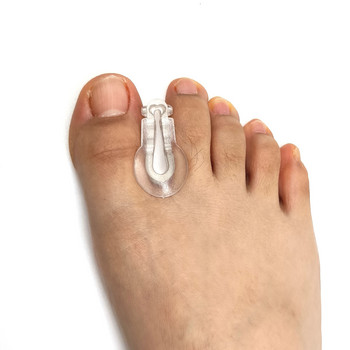 2 ΤΕΜ. Συσκευή ευθυγράμμισης με διαχωριστικό δακτύλων Pad Pad Toe Protector σιλικόνης Thumb Valgus Corrector Foot Bunion Finger for κατσαρά δάχτυλα