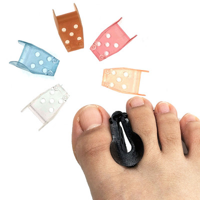 2 buc. Dispozitiv de aliniere pentru separator de degete Pad Protector pentru degetele degetelor din silicon Corrector Valgus pentru degetele de la picioare pentru degete ondulate