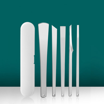 1 Σετ εργαλεία μανικιούρ Ξύστρα νυχιών στα δάχτυλα Κιτ μαχαιριών πεντικιούρ Πεντικιούρ Λίμες περιποίησης δέρματος Εργαλεία πεντικιούρ για την επιδερμίδα