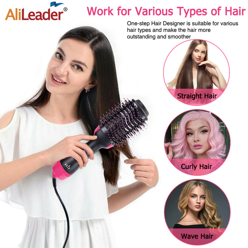 Στεγνωτήρας μαλλιών Hot Air Brush Volumizer One-Step Hair Dryer & Volumizer Multifunctional Hot Air Dryer Brush Hair Straightener Curler