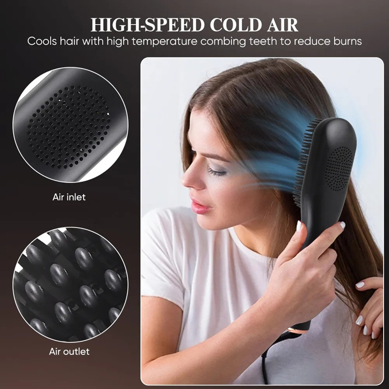 Βούρτσα ζεστού αέρα Ασύρματο ισιωτικό μαλλιών Βούρτσα ζεστή χτένα Μαλλιά Επίπεδη σίδερο χτένα ισιώματος μαλλιών