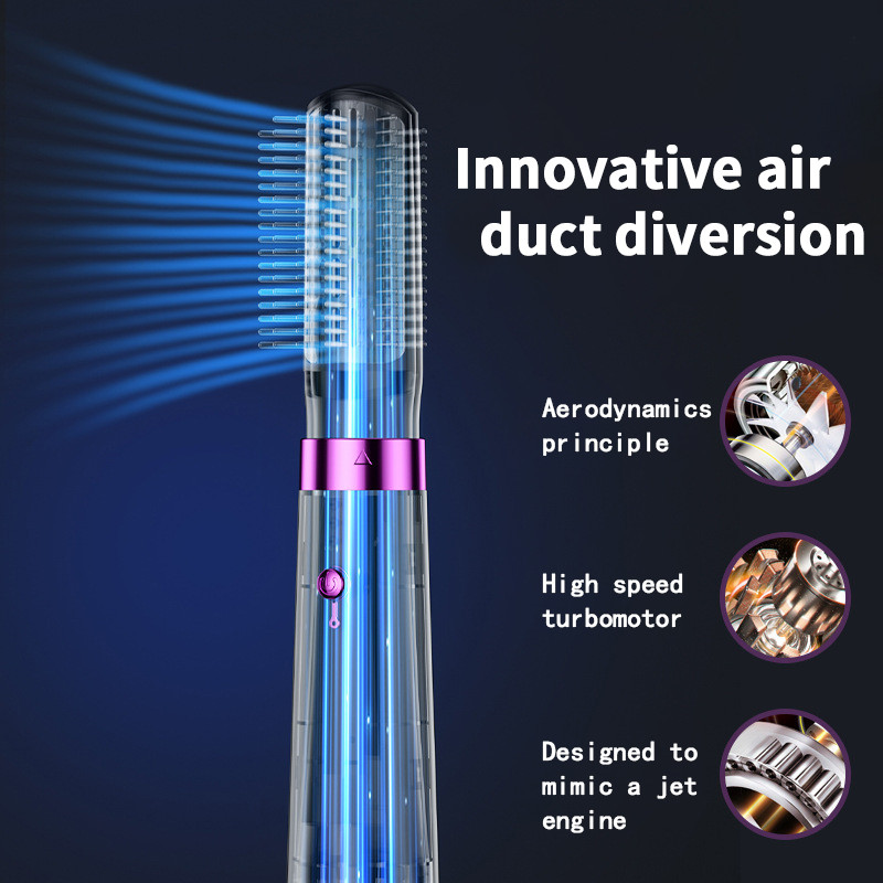 Föön 5-ühes kuumaõhukammiga juuksepuhurihari Professionaalne föön ja sirgendushari Elektriline lokirulliga föön