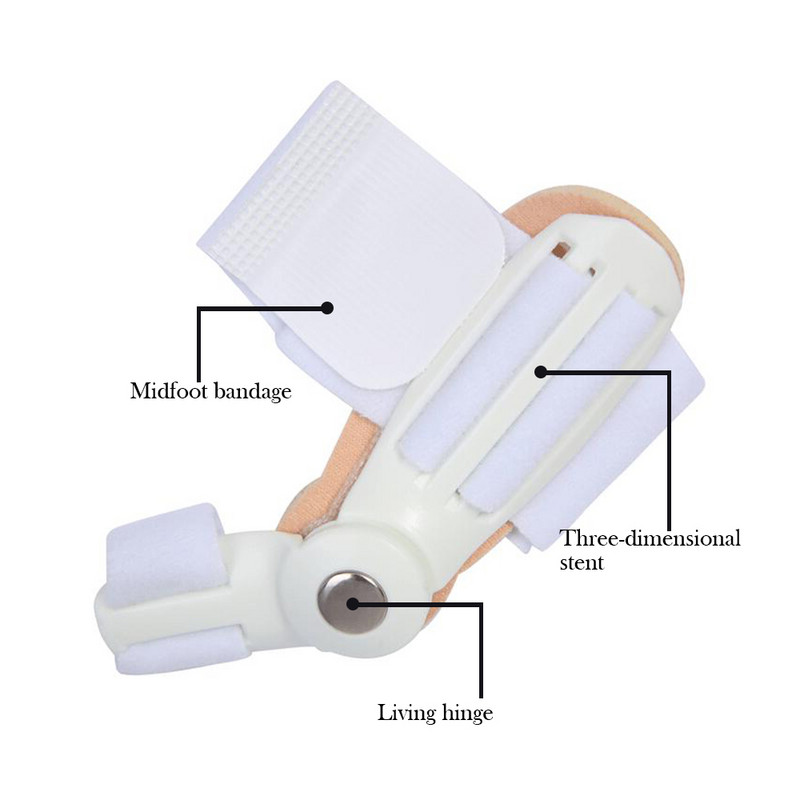 1vnt Hallux Valgus korektorius kojų pirštams korektorius pėdų pirštų atskyriklis pirštų atskyriklis pėdų priežiūrai Haluksy bunion korektorius