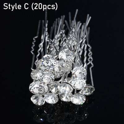 Argintiu Culoarea Perle Strasuri Piepteni De Par De Nunta Accesorii De Par pentru Femei Accesorii Ornamente pentru Par Bijuterii Caciula Mireasa