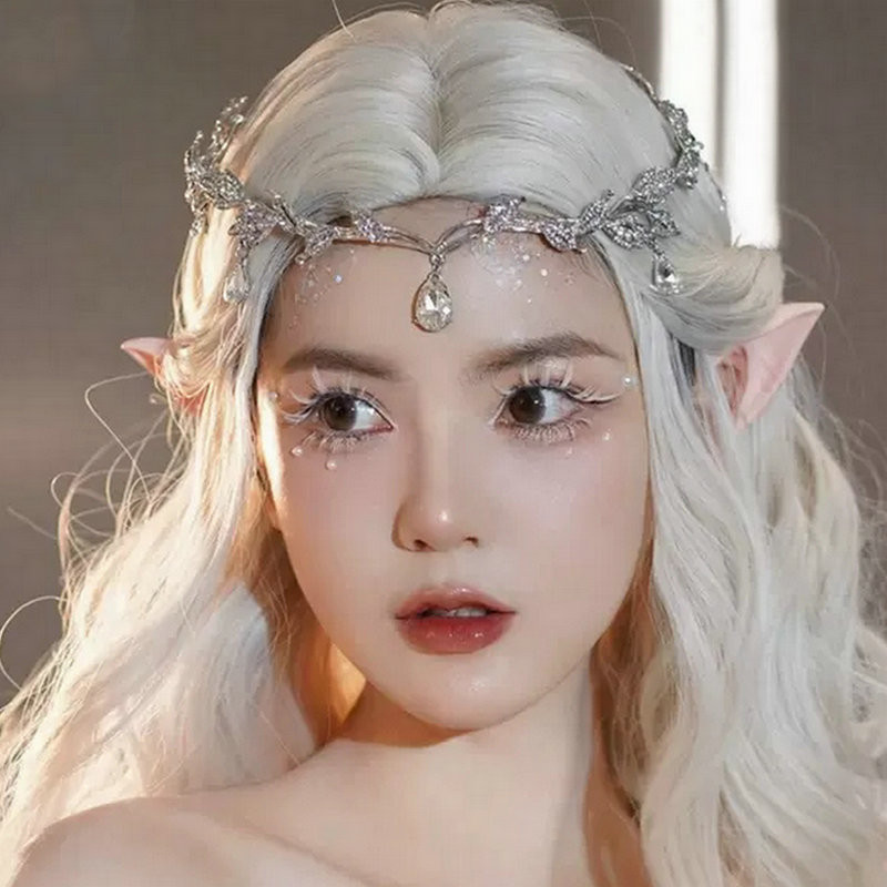 Exotic Tassel Headwear Super Fairy Rhinestone Φρύδια Drop Headband Headband Νέα αξεσουάρ για τα μαλλιά νυφικός γάμος Lolita Female