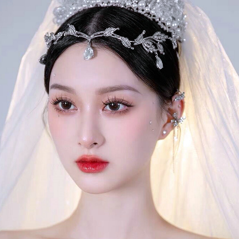 Exotic Tassel Headwear Super Fairy Rhinestone Φρύδια Drop Headband Headband Νέα αξεσουάρ για τα μαλλιά νυφικός γάμος Lolita Female