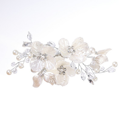 Nova svadbena kopča za kosu od kristalnog bisernog cvijeta Ukosnica u cvjetnom stilu Nakit za kosu mladenke Vjenčani dodaci za kosu