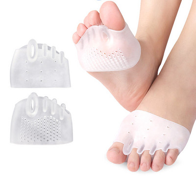 Metatarsal Sleeve Pad neslystantis su geliniu padu Pėdų pagalvėlės rutulys su minkšta priekinės pėdos pagalvėlė Audinio suspaudimo nuospaudų pūslelė