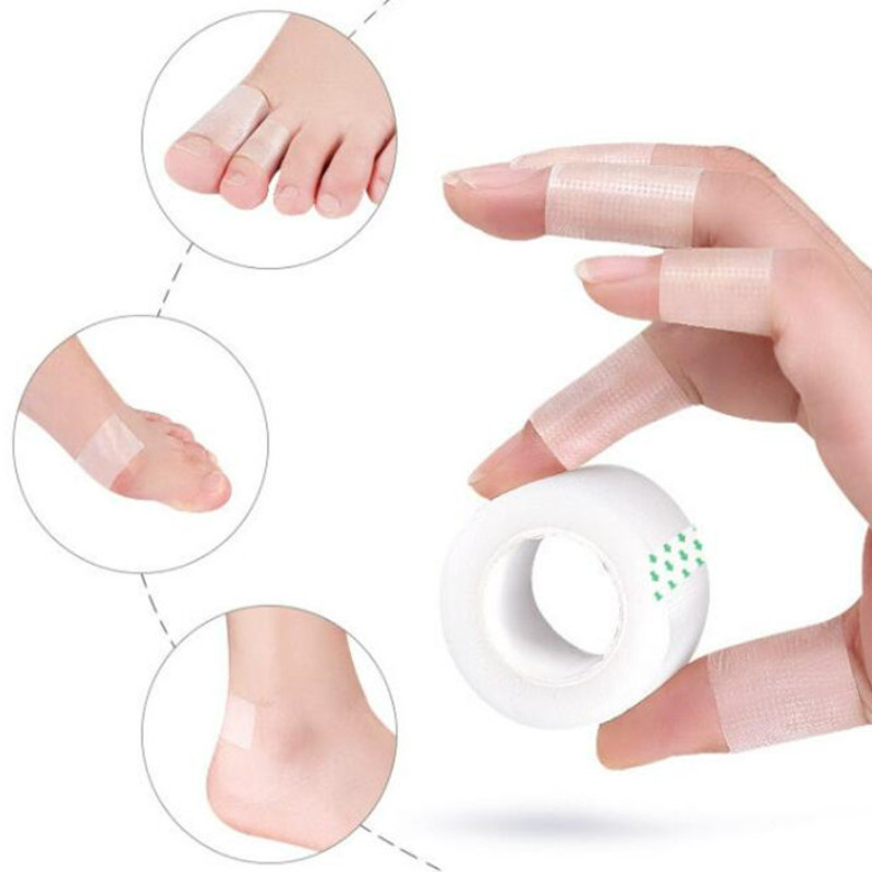 1 Rull kulumisvastane PE kannakleebis teip Kannaplaastri kaitse Veekindel esmaabi mull Jalapadja kanna sisestused Käepidemed 5M X 2,5CM