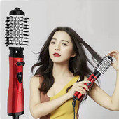 Pöörlev föönihari elektriline fööni sirgendaja koolutaja triikraud, üheastmeline 2 käiguga puhur, vahetatav 2 pead