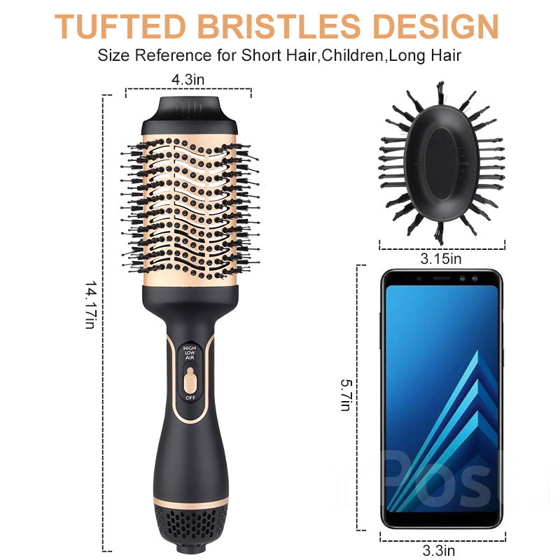 Πολυλειτουργική βούρτσα μαλλιών ζεστού αέρα 3 σε 1 Στεγνωτήρας μαλλιών χτένα ίσια μαλλιά 3-MODE Φορητό εργαλείο κομμωτικής θερμοκρασίας