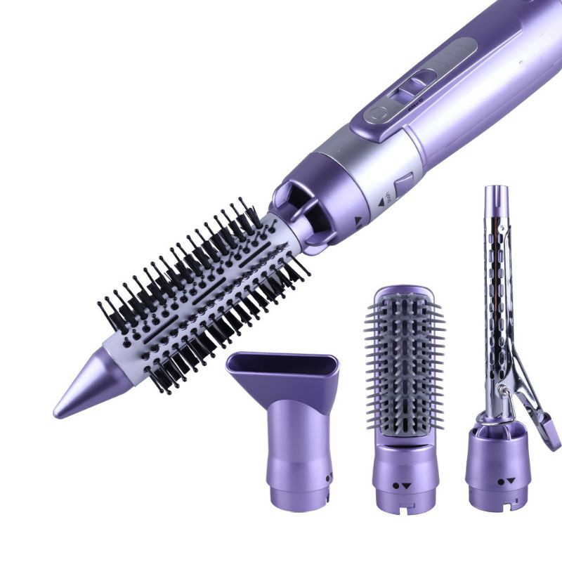 4-ühes föönihari Elektriline juuksepuhurihari Multifunktsionaalne kuuma õhuga kujundav kamm juuksekoolutaja sirgestav kammi kujundaja