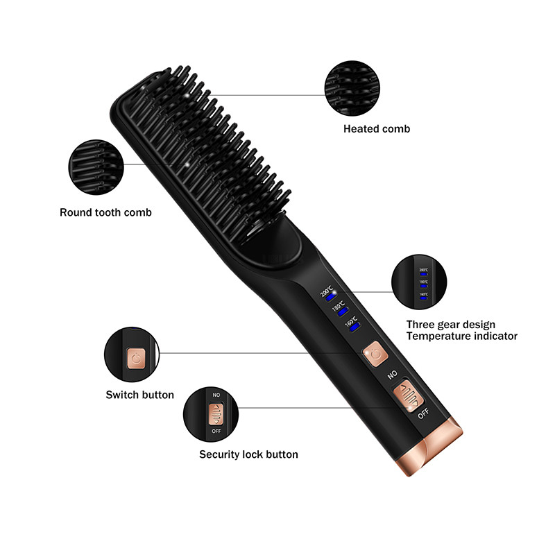 Kuum juuksesirgendaja hari, juuksetarvikute tootmine, harjade juuksesirgendaja elektriline kamm