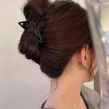 2023 Нова метална щипка за нокти за коса Корейска геометрична луна звезда Щипки за раци за коса Фиби за жени Аксесоари за бижута за коса Шапки