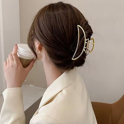 2023. aasta uus metallist juukseküünisklamber Korea geomeetriline kuutäht juuksekrabiklambrid juuksenõelad naistele juustele ehted aksessuaarid peakatted