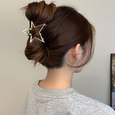2023. aasta uus metallist juukseküünisklamber Korea geomeetriline kuutäht juuksekrabiklambrid juuksenõelad naistele juustele ehted aksessuaarid peakatted