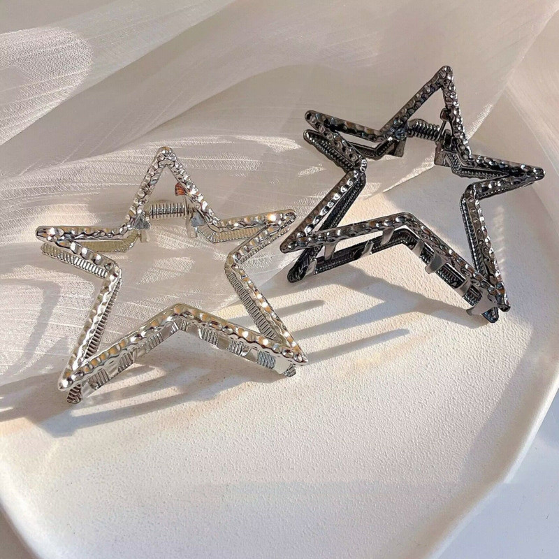 2023. aasta uus metallist juukseküünisklamber Korea geomeetriline kuutäht juuksekrabiklambrid juuksenõelad naistele juustele ehted aksessuaarid peakatted