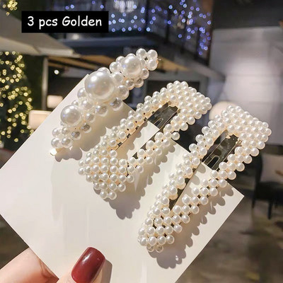 Plaukų segtukai Plaukų rankenos moterims Korėjos modeliuoti perlai papuošti plaukų aksesuarai plaukų segtukai mergaičių papuošalai Nauja mada Bobby segtukai