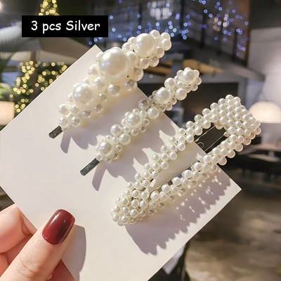 Plaukų segtukai Plaukų rankenos moterims Korėjos modeliuoti perlai papuošti plaukų aksesuarai plaukų segtukai mergaičių papuošalai Nauja mada Bobby segtukai