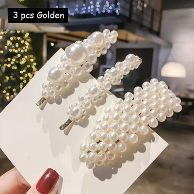 Plaukų segtukai Plaukų rankenos moterims Korėjos modeliuoti perlai papuošti plaukų aksesuarai plaukų segtukai mergaičių papuošalai Nauja mada Bobby segtukai