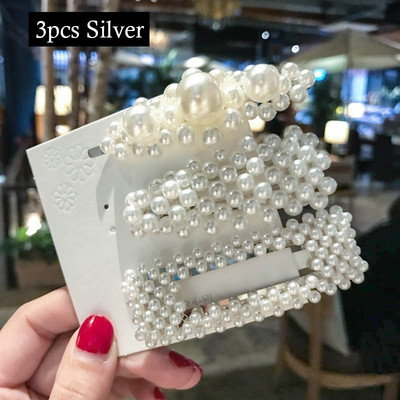 Plaukų segtukai Plaukų rankenos moterims Korėjos modeliuoti perlai papuošti plaukų aksesuarai plaukų segtukai mergaičių papuošalai Nauja mada Bobby segtukai