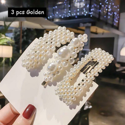 Plaukų segtukai Plaukų rankenos moterims Korėjos modeliuoti perlai papuošti plaukų aksesuarai plaukų segtukai mergaičių papuošalai Nauja mada Bobby segtukai