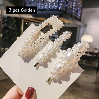 Plaukų segtukai Plaukų rankenos moterims Korėjos modeliuoti perlai papuošti plaukų aksesuarai plaukų segtukai mergaičių papuošalai Nauja mada Bobby segtukai