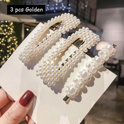 Plaukų segtukai Plaukų rankenos moterims Korėjos modeliuoti perlai papuošti plaukų aksesuarai plaukų segtukai mergaičių papuošalai Nauja mada Bobby segtukai