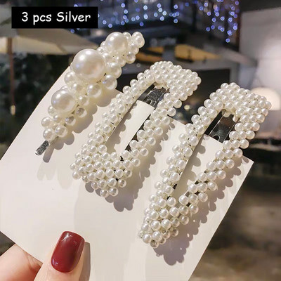 Plaukų segtukai Plaukų rankenos moterims Korėjos modeliuoti perlai papuošti plaukų aksesuarai plaukų segtukai mergaičių papuošalai Nauja mada Bobby segtukai