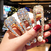 Ins Ukosnice za kosu Barrttes Crystal Pearl za žene Djevojke Modni dodaci za kosu slatka srca Štipaljka s resama Ženska pokrivala za glavu Bobby kopča