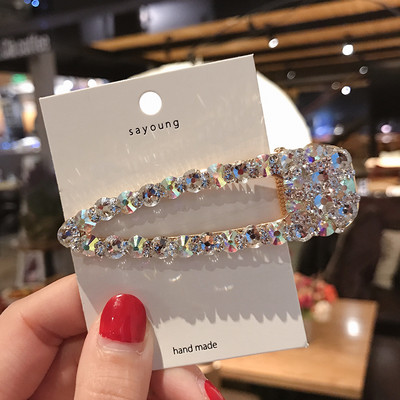 Ins Ukosnice za kosu Barrttes Crystal Pearl za žene Djevojke Modni dodaci za kosu slatka srca Štipaljka s resama Ženska pokrivala za glavu Bobby kopča